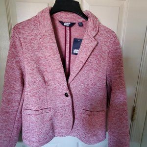 Lands' End Fleece Knit Blazer Jacket